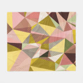 Abstrakte Geometrische Dreiecke. Fleecedecke (Vorderseite (Horizontal))