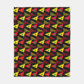 Abstrakte geometrische Dreiecke Fleecedecke (Vorderseite)