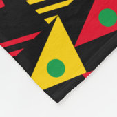 Abstrakte geometrische Dreiecke Fleecedecke (Ecke)