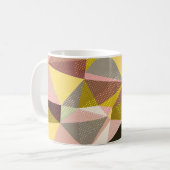 Abstrakte Geometrische Dreiecke. Kaffeetasse (Vorderseite Links)