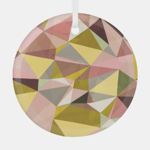 Abstrakte Geometrische Dreiecke. Ornament Aus Glas