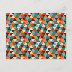 Abstrakte geometrische Dreiecke Postkarte