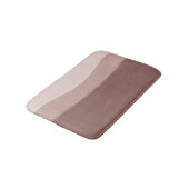 Abstrakte geometrische dynamische beige badematte (Schrägansicht)