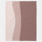 Abstrakte geometrische dynamische beige fleecedecke (Vorderseite)