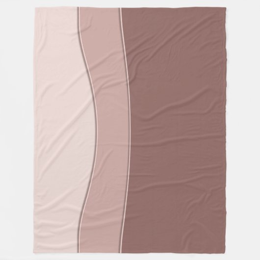 Abstrakte geometrische dynamische beige fleecedecke (Vorderseite)