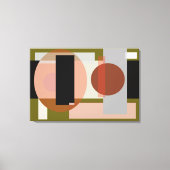 Abstrakte geometrische Eizellen und Formen Leinwanddruck (Vorderseite)