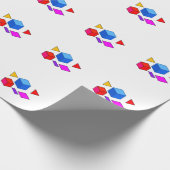 Abstrakte geometrische Elemente Muster für Minimal Geschenkpapier (Ecke)