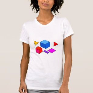 Abstrakte geometrische Elemente Muster für Minimal T-Shirt