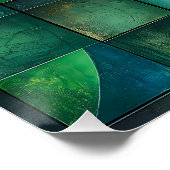 Abstrakte geometrische Farbblockkunst - Moderne Poster (Ecke)