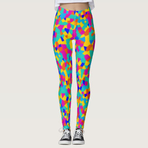 Abstrakte geometrische Farbenfarbe Leggings