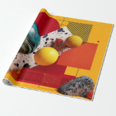 Abstrakte geometrische farbenfrohe Komposition Geschenkpapier (Ungerollt)