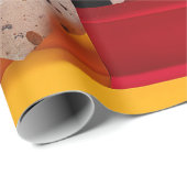 Abstrakte geometrische farbenfrohe Komposition Geschenkpapier (Rolleneckpunkt)