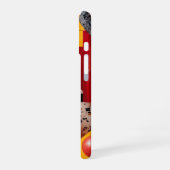 Abstrakte geometrische farbenfrohe Komposition iPhone 16 Hülle (Linke Seite)