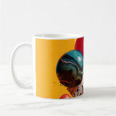 Abstrakte geometrische farbenfrohe Komposition Kaffeetasse (Links)