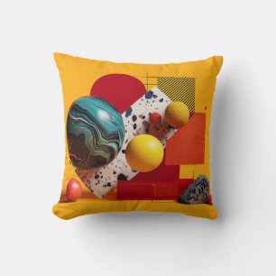 Abstrakte geometrische farbenfrohe Komposition Kissen