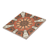 Abstrakte geometrische Fliese aus dem geblümten Mi (Seite)