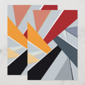 Abstrakte geometrische Form 2 Dankeskarte (Vorne/Hinten)