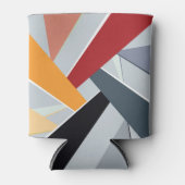 Abstrakte geometrische Form 2 Dosenkühler (Vorderseite)