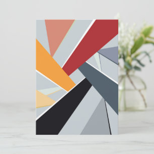 Abstrakte geometrische Form 2 Karte