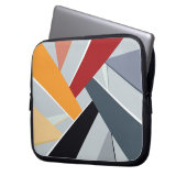 Abstrakte geometrische Form 2 Laptopschutzhülle (Vorderseite Links)