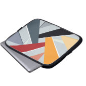 Abstrakte geometrische Form 2 Laptopschutzhülle (Vorne Knopf)