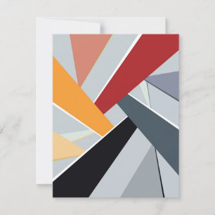 Abstrakte geometrische Form 2 Mitteilungskarte