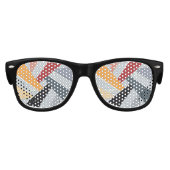 Abstrakte geometrische Form 2 Partybrille (Vorderseite)