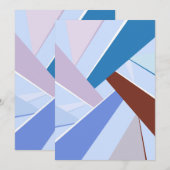 Abstrakte geometrische Form 3 Dankeskarte (Vorne/Hinten)