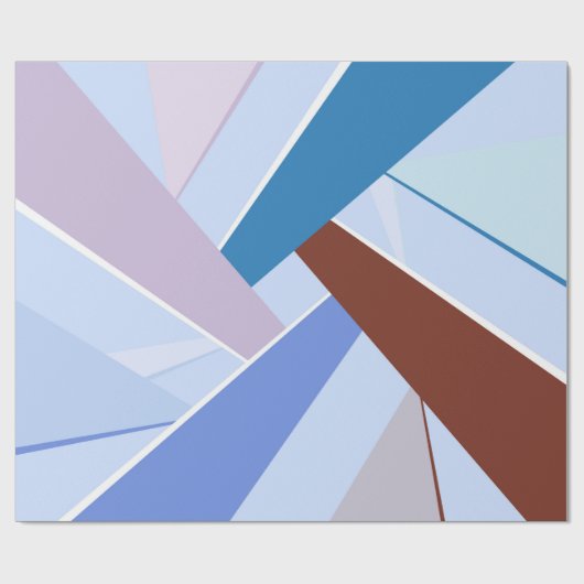 Abstrakte geometrische Form 3 Geschenkpapier (Flach)