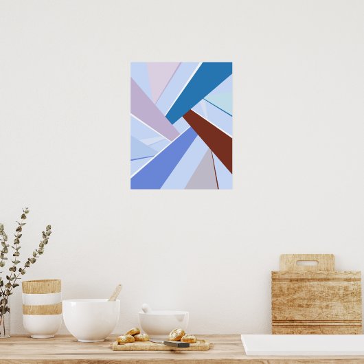 Abstrakte geometrische Form 3 Poster (Küche)