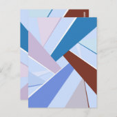 Abstrakte geometrische Form 3 Postkarte (Vorne/Hinten)