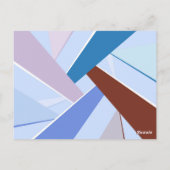 Abstrakte geometrische Form 3 Postkarte (Rückseite)