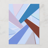 Abstrakte geometrische Form 3 Postkarte (Vorderseite)