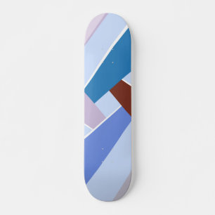 Abstrakte geometrische Form 3 Skateboard