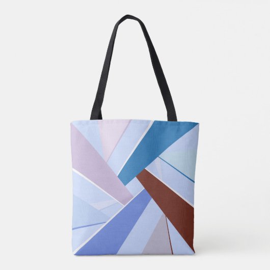 Abstrakte geometrische Form 3 Tasche (Rückseite)