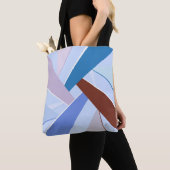 Abstrakte geometrische Form 3 Tasche (Von Nahem)