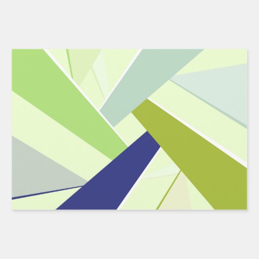 Abstrakte geometrische Form 4 Geschenkpapier Set (Vorderseite 2)