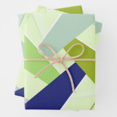 Abstrakte geometrische Form 4 Geschenkpapier Set (Beispiel)