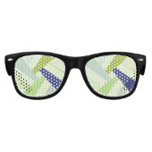 Abstrakte geometrische Form 4 Partybrille (Vorderseite)