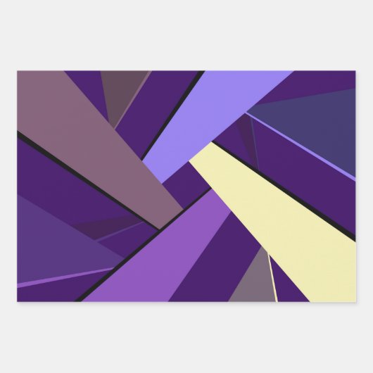 Abstrakte geometrische Form 5 Geschenkpapier Set (Vorderseite 3)