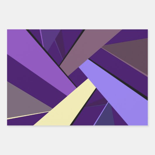 Abstrakte geometrische Form 5 Geschenkpapier Set (Vorderseite 2)