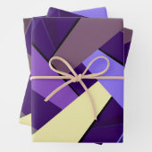 Abstrakte geometrische Form 5 Geschenkpapier Set (Beispiel)