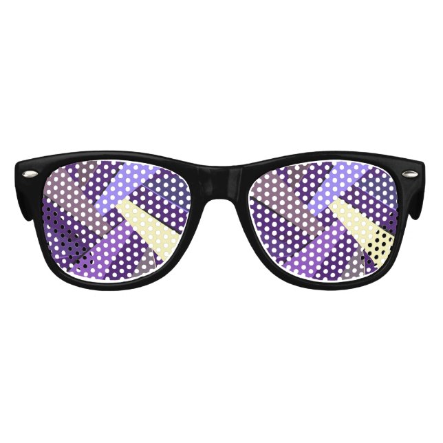Abstrakte geometrische Form 5 Partybrille (Vorderseite)