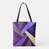 Abstrakte geometrische Form 5 Tasche (Rückseite)