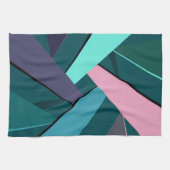 Abstrakte geometrische Form 6 Geschirrtuch (Horizontal)