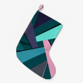 Abstrakte geometrische Form 6 Kleiner Weihnachtsstrumpf (Vorderansicht (hängend))