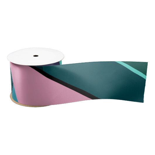 Abstrakte geometrische Form 6 Satinband (Spule)