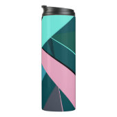 Abstrakte geometrische Form 6 Thermosbecher (Nach rechts gedreht)