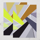 Abstrakte geometrische Form 8 Dankeskarte (Vorne/Hinten)