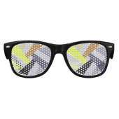 Abstrakte geometrische Form 8 Partybrille (Vorderseite)